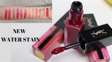 vernis à lèvres water stain yves saint laurent|YSL Beauty Vernis a Levres Water Stain Review .